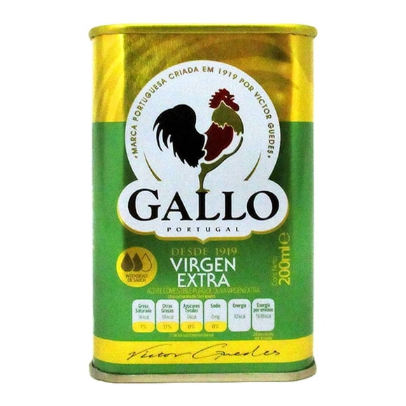 Aceite de oliva Gallo extra virgen en lata 200 ml