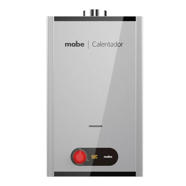 Calentador de agua Mabe Instantáneo Gris Gas Nat 1.5 Servicios 10L/min CIM102SNA