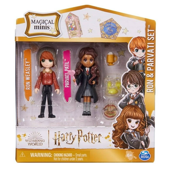 Mini Figuras Spin Master Wizarding World Ron y Pavarti Multicolor