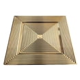 thumbnail image 2 of Bajo plato Holiday Time con Líneas Cuadrado Dorado, 2 of 2