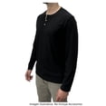 thumbnail image 3 of Playera George Talla M Manga Larga Tipo Hanley 3 Botones Negro, 3 of 4