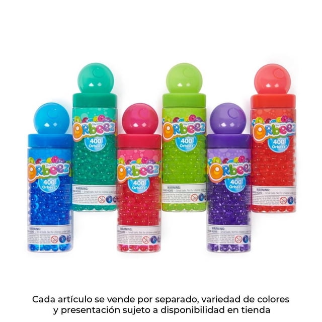 Bolitas de Hidrogel Spin Master Orbeez Varios Colores 1 Tubo con 400 Bolitas