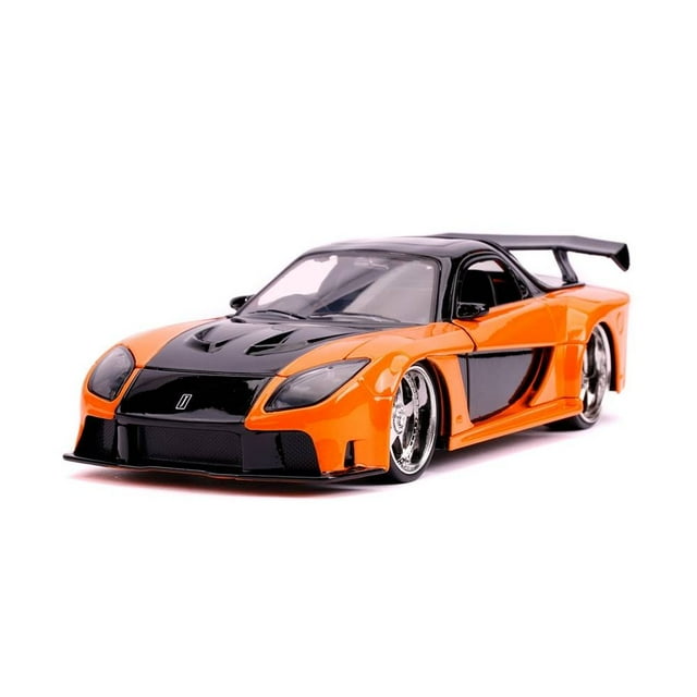 Vehículo Rápido y Furioso Deportivo Mazda RX 7 Escala 1:24 Fundido a Presión Multicolor