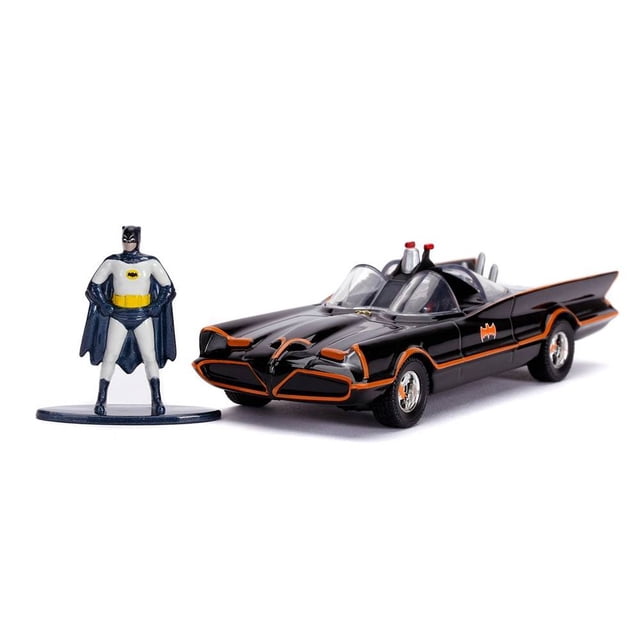 Vehículo Batman Batimóvil 1:32 con Surtido de Figuras Negro