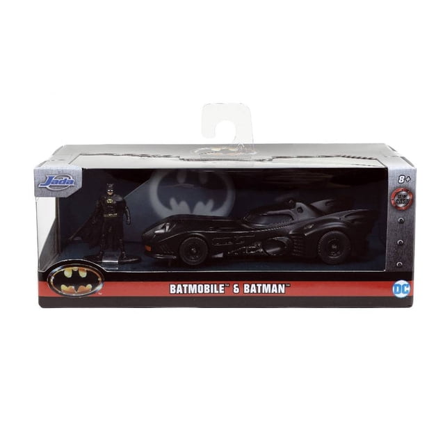 Vehículo Batman Batimóvil 1:32 con Figura Negro