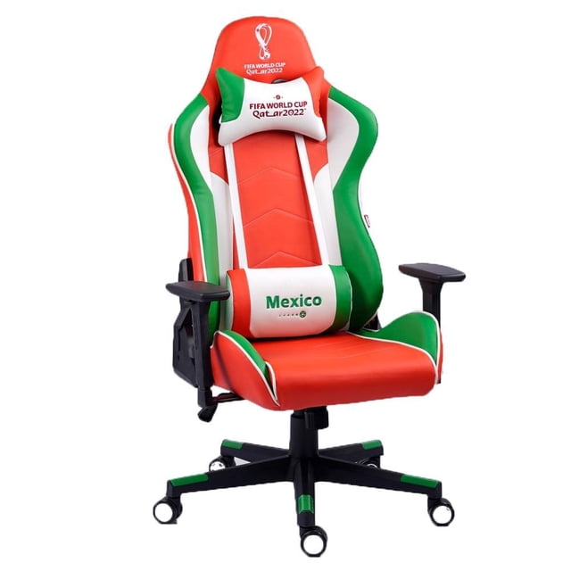 Silla Gamer Oficial Qatar22 CheeckPoint MT-2000 México Multicolor