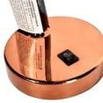thumbnail image 3 of Lámpara de Escritorio LED Mainstays con USB Bronce, 3 of 3
