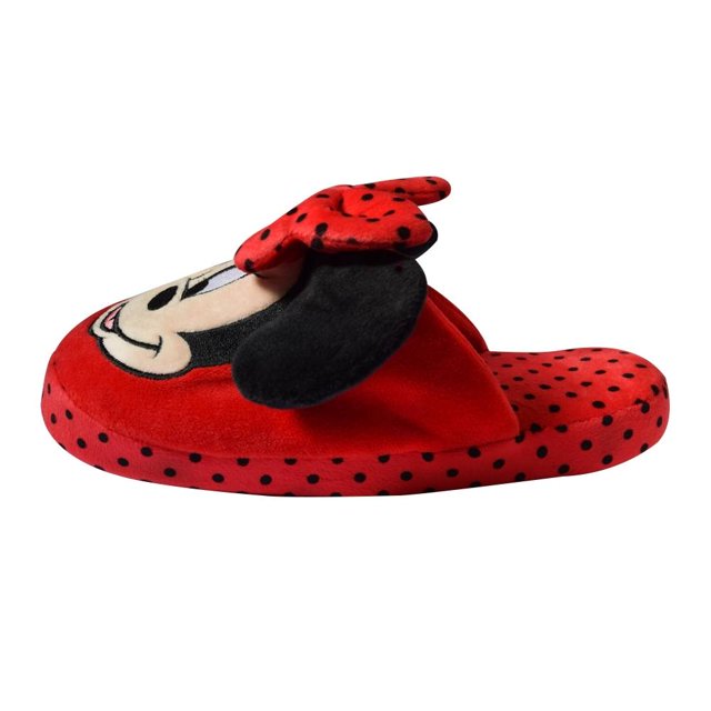 Pantufla Disney Talla 26 a 27 Minnie Rojo