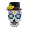 thumbnail image 1 of Decoración Way to Celebrate Cabeza de Hombre Calavera con Sombrero Negro, 1 of 4
