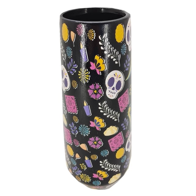 Florero Día de Muertos Way to Celebrate Multicolor FGL32567