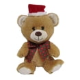thumbnail image 1 of Peluche Navideño Holiday Time Oso con Cinta y Gorro Café de 21 cm, 1 of 3