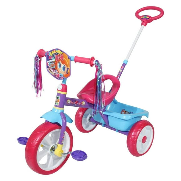 Triciclo Apache Distroller Grande Deluxe con Barra de Empuje Morado