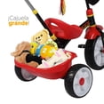 thumbnail image 4 of Triciclo Apache Cars Grande Deluxe con Barra de Empuje Rojo, 4 of 4