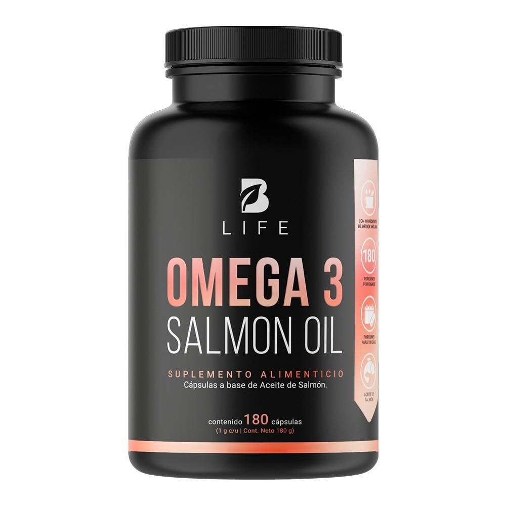 Suplemento Alimenticio Blife Omega 3 Salmon Oil 180 Cápsulas || Bodega ...