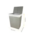 thumbnail image 2 of Cesta para Ropa Mainstays Rattan Forrada con Tapa Gris, 2 of 4