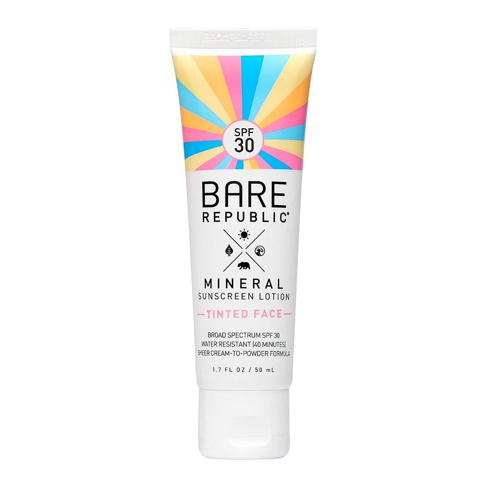 Bloqueador solar Bare Republic Mineral fps 30 en crema para rostro 50 ...