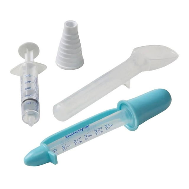 Set dosificador Safety 1st azul 4 pzas