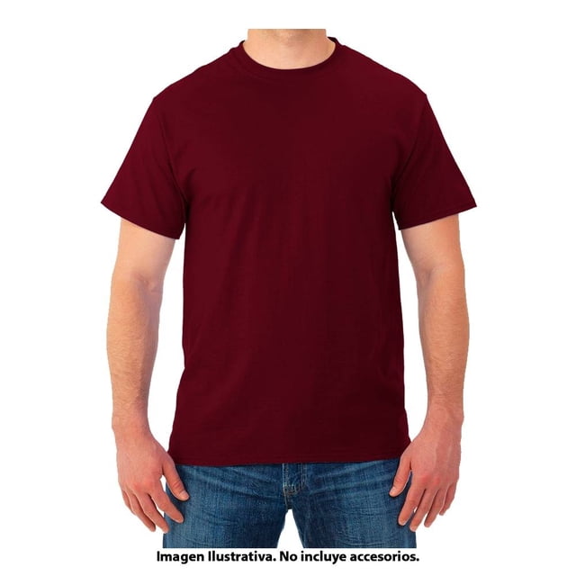 Playera Fruit of the Loom Talla CH Manga Corta Lisa vino