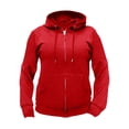 thumbnail image 1 of Sudadera para Mujer Fuit Of The Loom Talla M Sudadera c/cierre y Capucha Rojo, 1 of 4