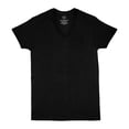 thumbnail image 3 of Playera Fruit of the Loom Talla M Cuello V Negro 3 Piezas, 3 of 4