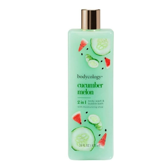 Jabón líquido corporal Bodycology 2 en 1 cucumber melón 473 ml