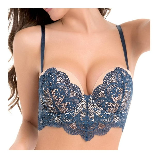 Brasier Ilusión Talla 36C Encaje Azul