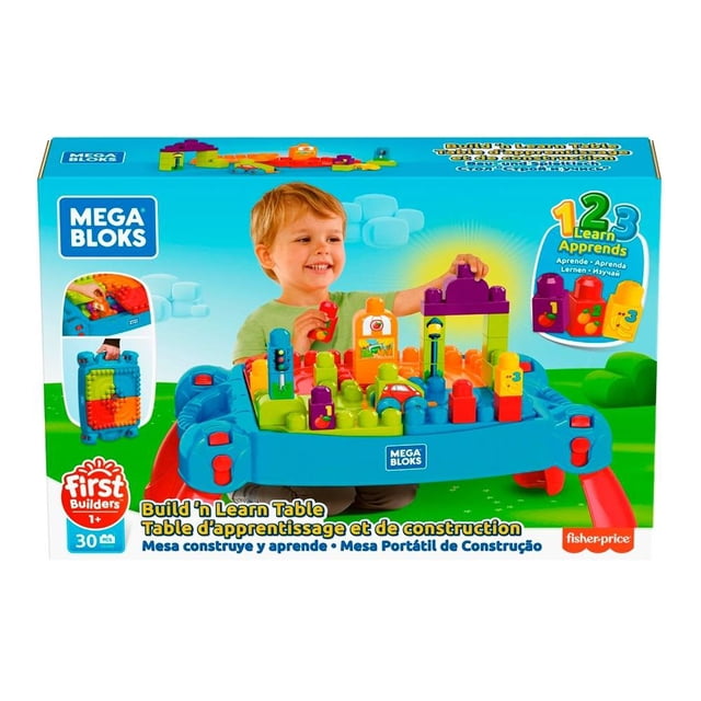Juego de Construcción Mega Bloks Preschool Mesa Construye y Aprende