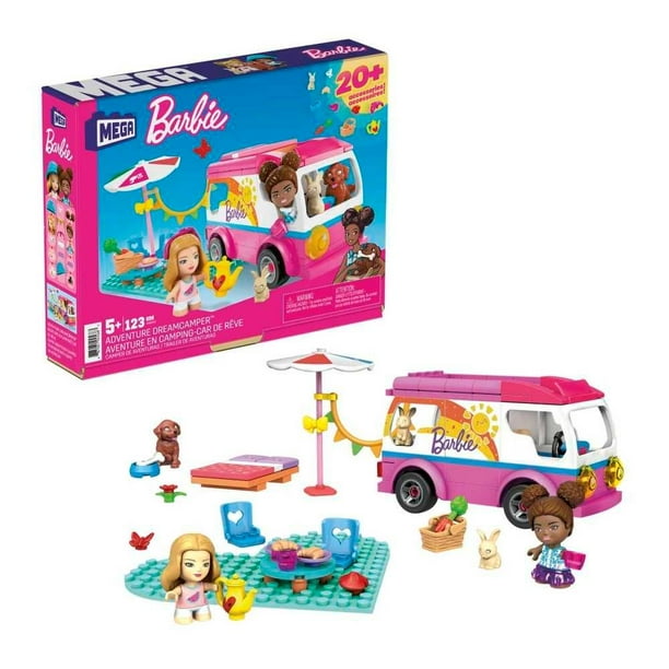Juguete de Construcción Mega Construx Barbie Camper de Aventuras