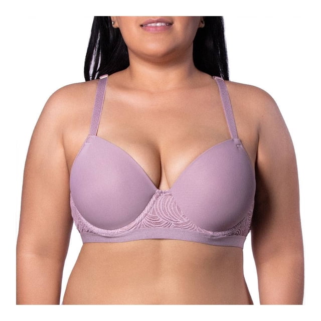 Brasier Ilusión Talla 36B con Transparencia Lila