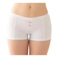 thumbnail image 1 of Bóxer Fruit Of The Loom para Mujer, Blanco con Botones Talla M, 1 of 3