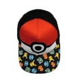 thumbnail image 4 of Gorra Pokémon Unitalla Estampado Pokebola Negro, 4 of 4