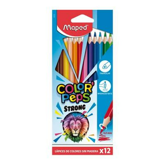 Lápcies de Colores Maped Color Peps Triangulares 12 pzas