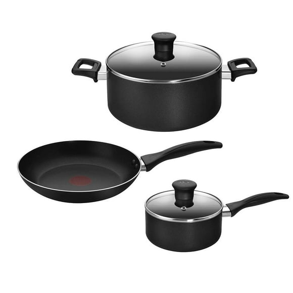 Batería T-Fal Family Cook Negra 5 piezas