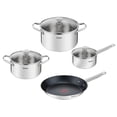 thumbnail image 1 of Batería de Cocina T-Fal Cook Eat 7 Piezas INOX, 1 of 4