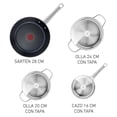 thumbnail image 3 of Batería de Cocina T-Fal Cook Eat 7 Piezas INOX, 3 of 4