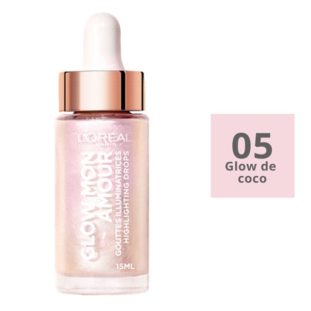 Maquillaje iluminador L'Oreal Paris Glow Mon glow mon amour coco en gotas 15 ml