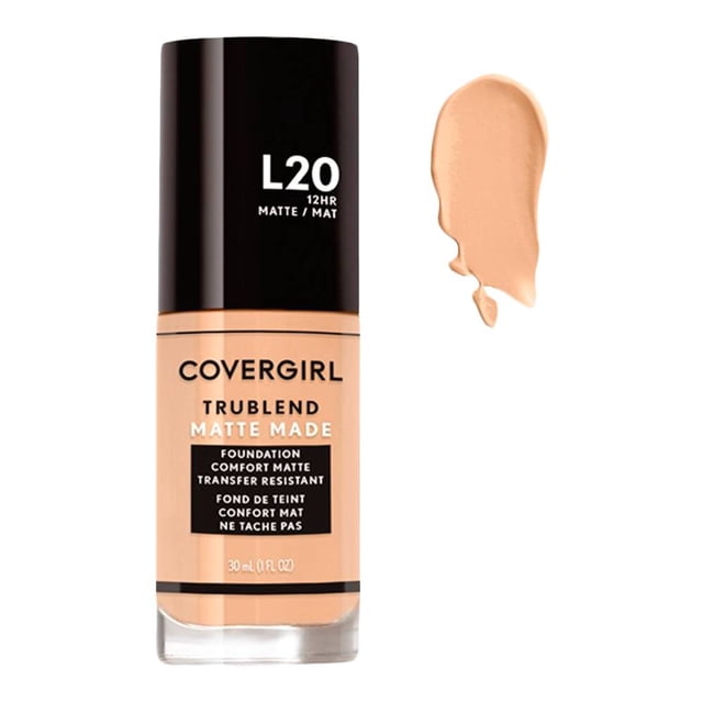 Base de maquillaje Covergirl TruBlend líquida matte L20 light ivory 30 ml