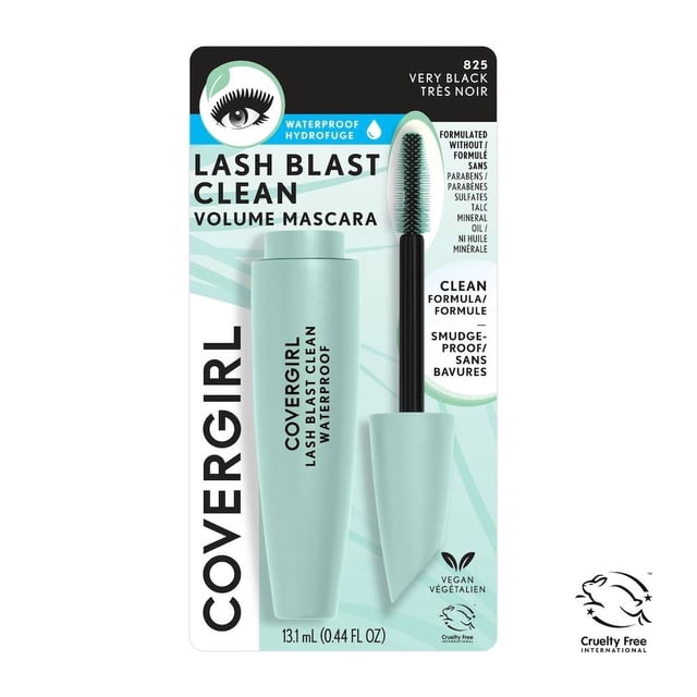 Máscara para pestaña Covergirl lash blast clean waterproof very black 13.1 ml