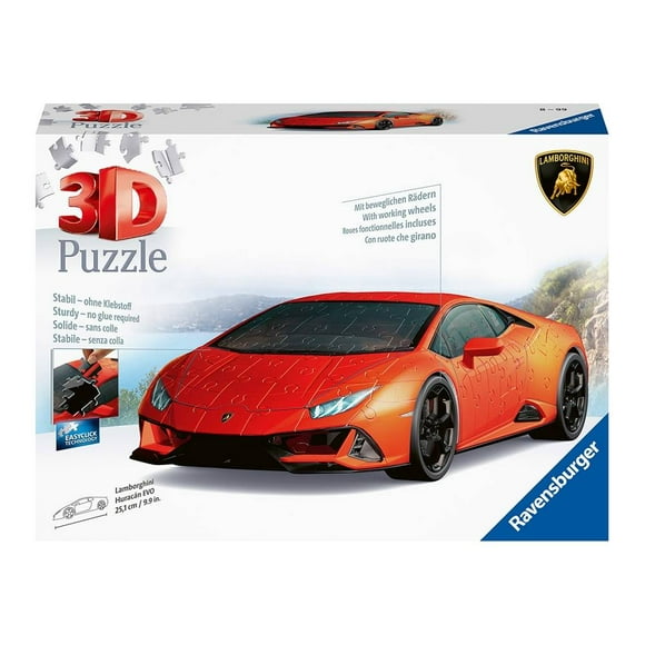 Rompecabezas 3D Ravensburger Lamborghini Huracán Rojo 108 piezas