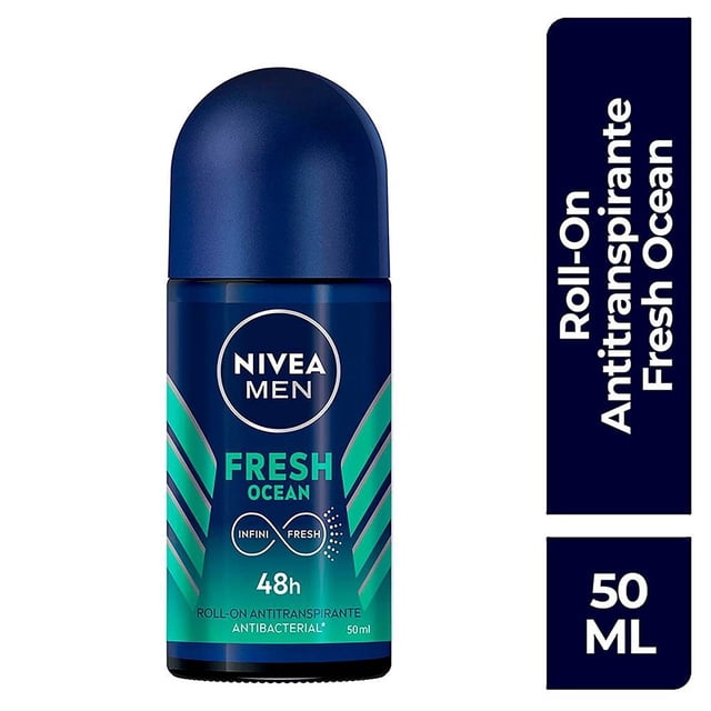 Antitranspirante NIVEA MEN Fresh Ocean fresh ocean antibacterial roll on 50 ml