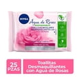 thumbnail image 1 of Toallitas desmaquillantes NIVEA micelares con agua de rosas 25 pzas, 1 of 4