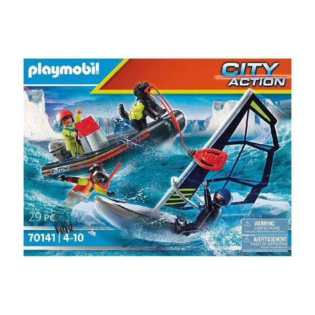 Set de Juego Playmobil Rescate Polar con Bote 29 Piezas