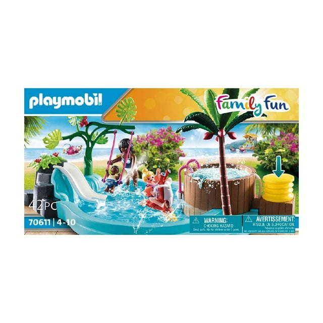 Set de Juego Playmobil Piscina de Niños con Bañera 42 Piezas