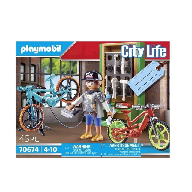Set de Juego Playmobil Taller de Bicicletas 45 Piezas