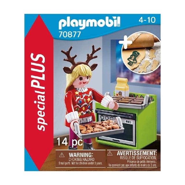 Set de Juego Playmobil Pastelería Navideña 14 Piezas