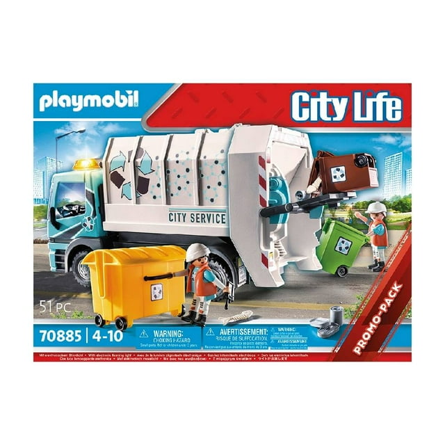 Set de Juego Playmobil Camión de Basura con Luces 51 Piezas