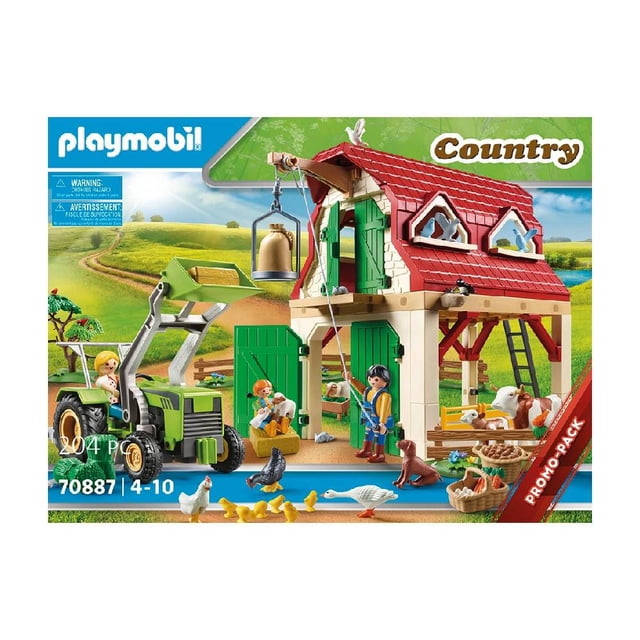 Set de Juego Playmobil Granja con Cría de Animales 204 Piezas