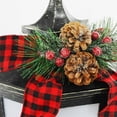thumbnail image 2 of Farol con Brillo Holiday Time de Llama de 18 Pulgadas con Follaje, 2 of 3