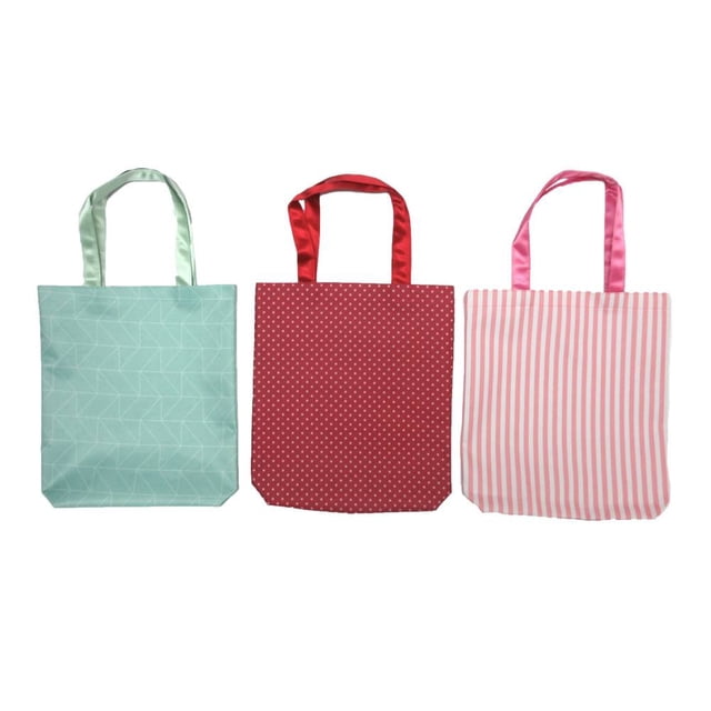 Bolsas Tote Prichos Con Tela de Lienzo, 27x31x5 cm Varios Modelos 1 Pieza