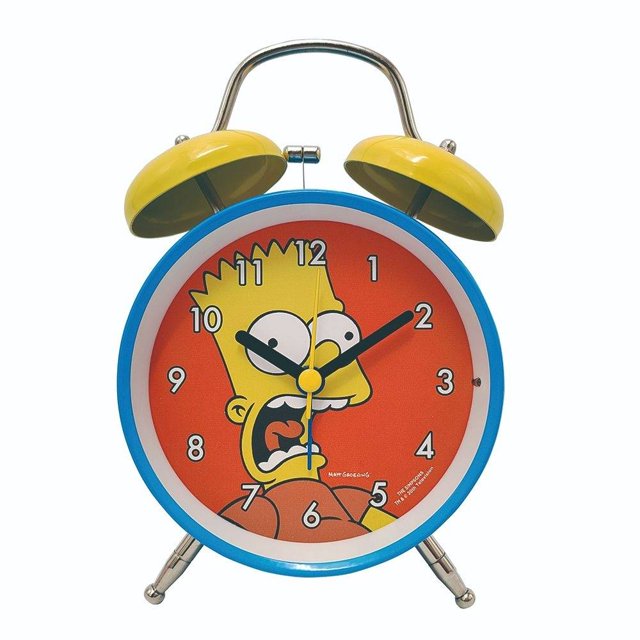 Reloj Despertador Simpsons con Precisión de Cuarzo, 11.6 x 5.6 x 16 cm